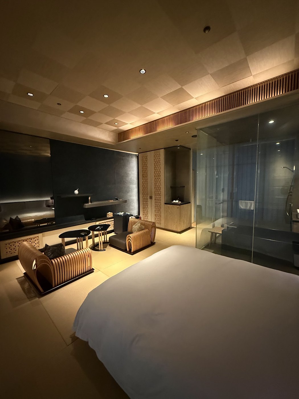 A tatami room in a Tokyo ryokan