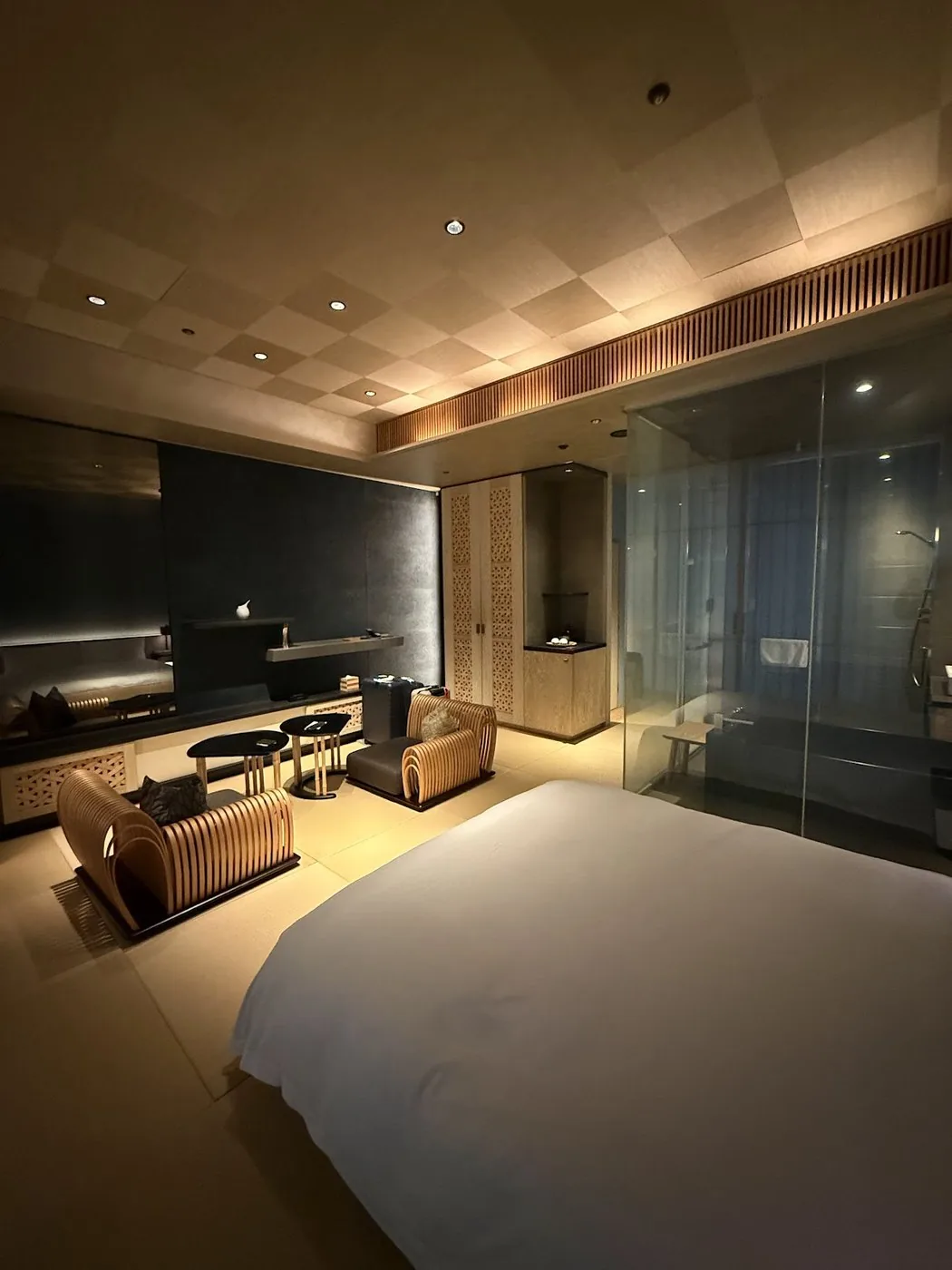 A tatami room in a Tokyo ryokan