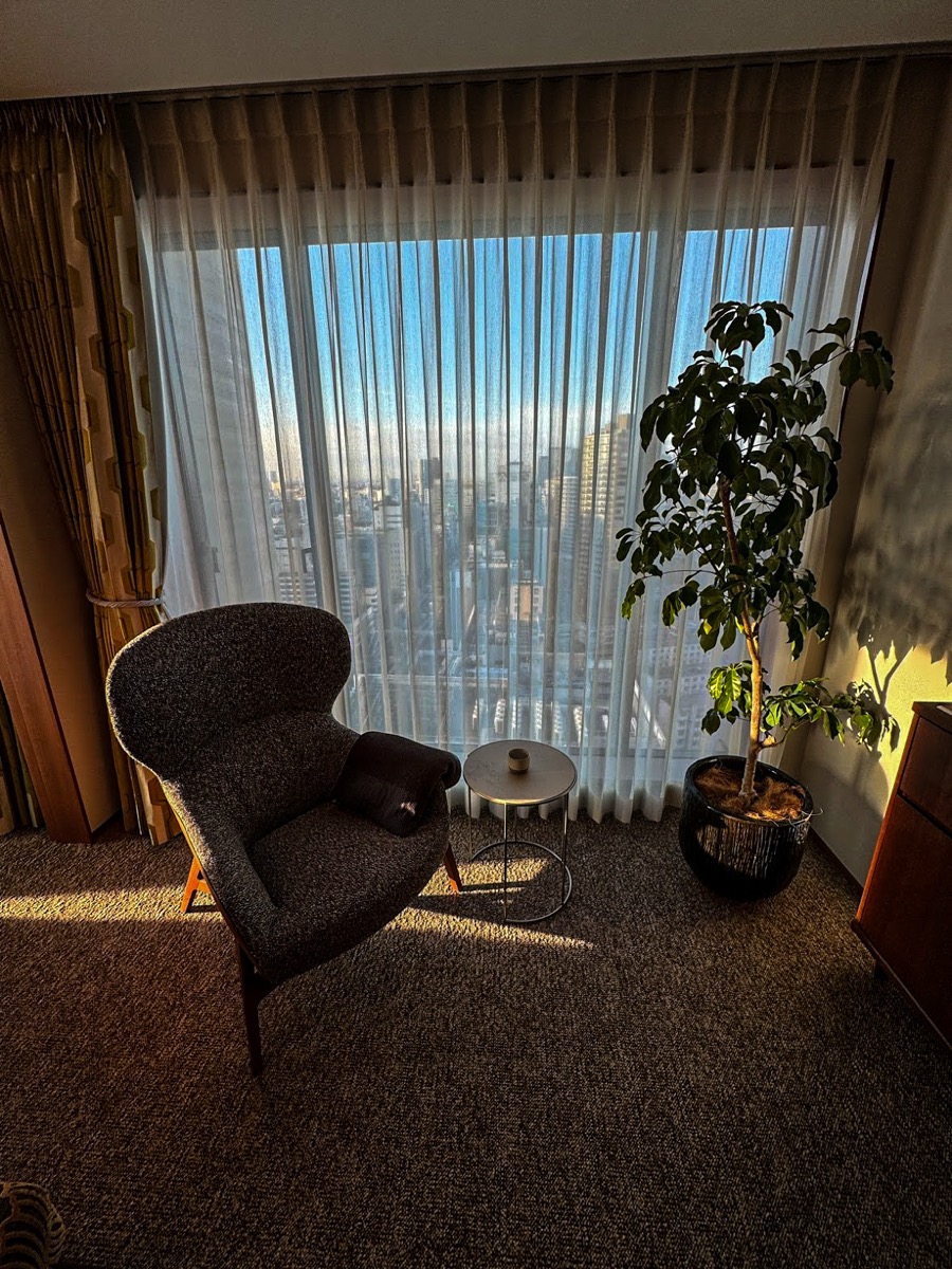 A quiet guest room in a Tokyo hotel
